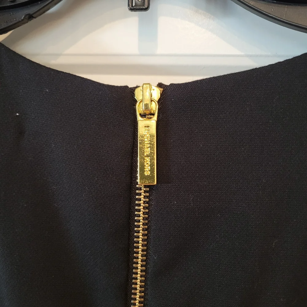 Michael Kors Jersey Peplum Dress in Black Size 4